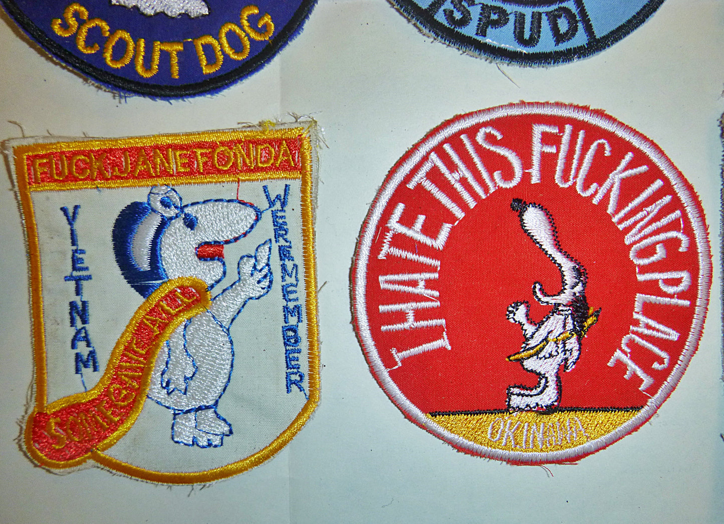 Rare - Lot of 35 Snoopy Patch / Patches – USAF - Recon - MACV-SOG - Vietnam War