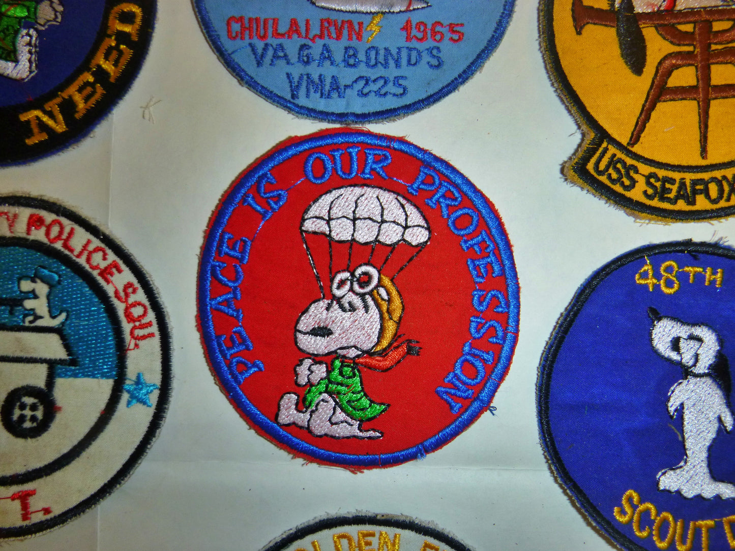 Rare - Lot of 35 Snoopy Patch / Patches – USAF - Recon - MACV-SOG - Vietnam War