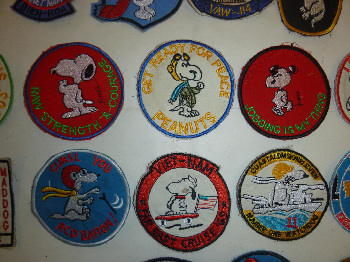 Rare - Lot of 36 Snoopy Patch / Patches – USAF - Recon - MACV-SOG - Vietnam War