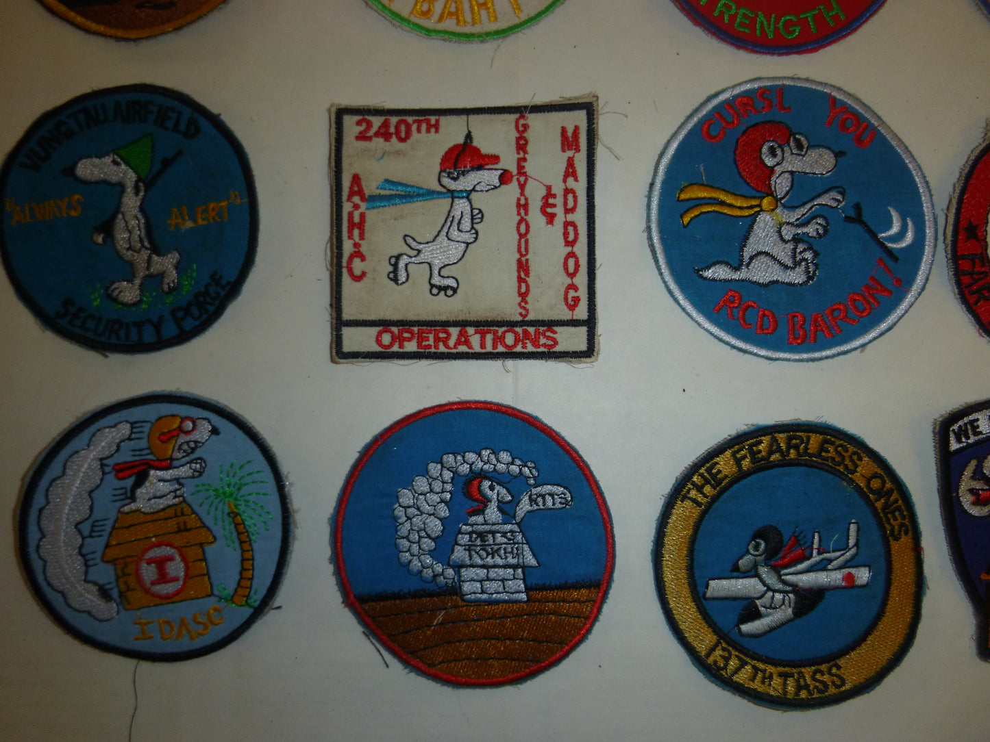 Rare - Lot of 36 Snoopy Patch / Patches – USAF - Recon - MACV-SOG - Vietnam War