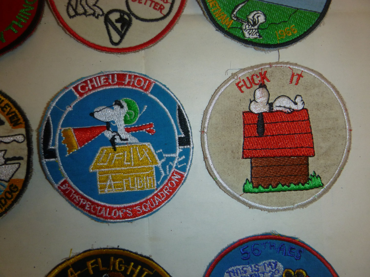 Rare - Lot of 36 Snoopy Patch / Patches – USAF - Recon - MACV-SOG - Vietnam War