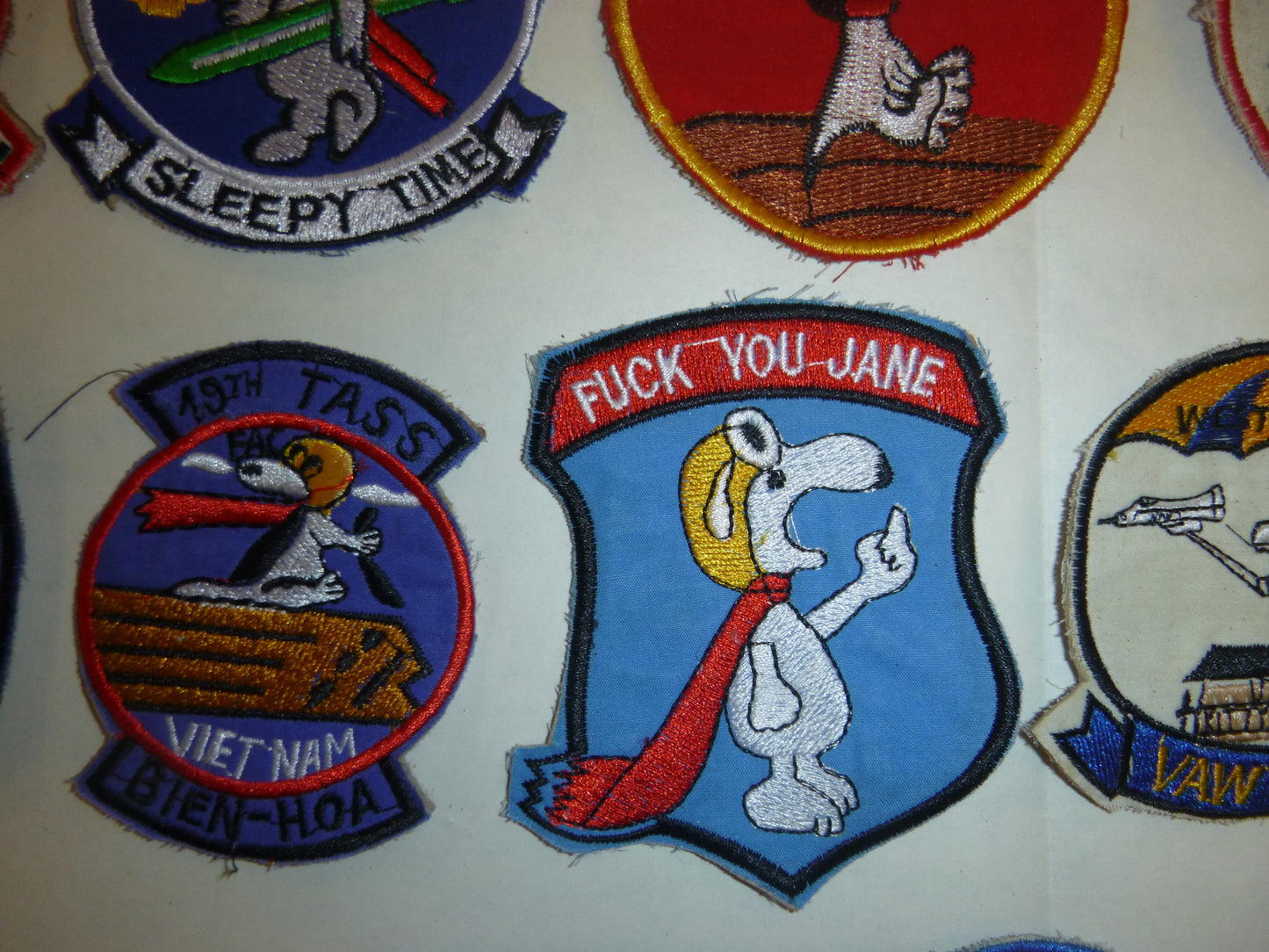 Rare - Lot of 36 Snoopy Patch / Patches – USAF - Recon - MACV-SOG - Vietnam War