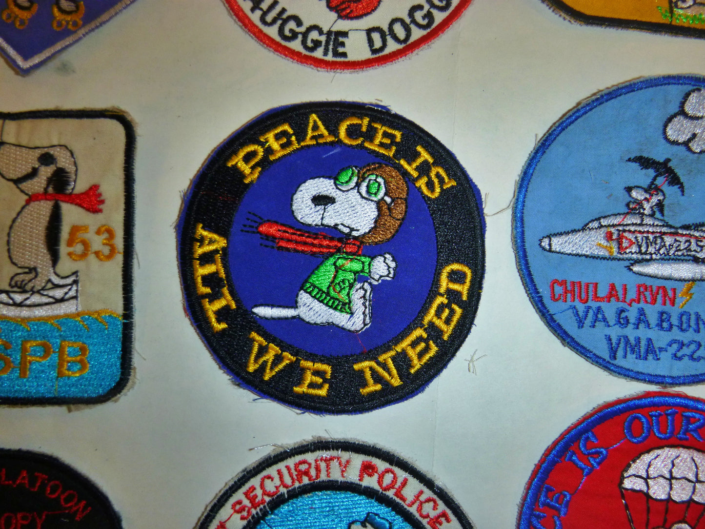 Rare - Lot of 35 Snoopy Patch / Patches – USAF - Recon - MACV-SOG - Vietnam War