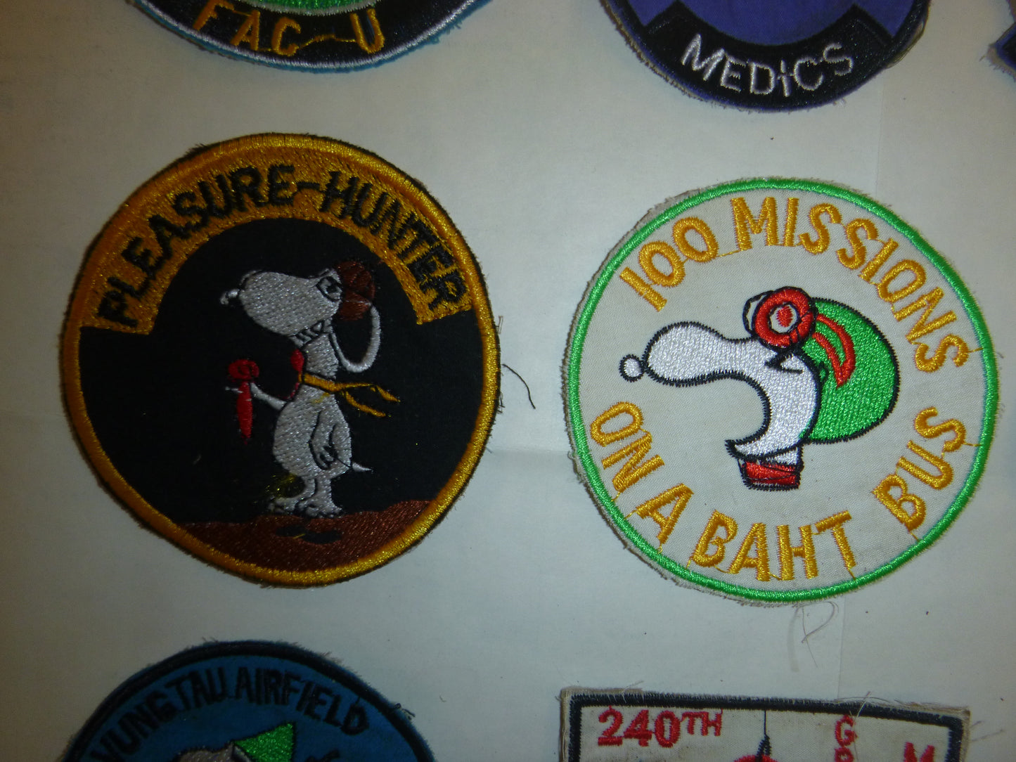 Rare - Lot of 36 Snoopy Patch / Patches – USAF - Recon - MACV-SOG - Vietnam War